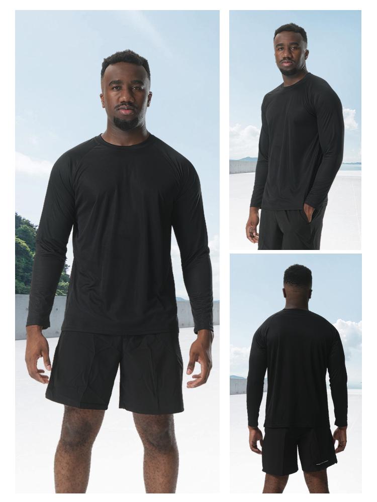OKP Men's 10-Pack 5-Pack Solid Round Neck Long Sleeve Sport Tee, Quick Drying Breathable Athletic T-shirt for Workout Running, Casual Sportswear for Men, Gym Sweatwear, Fall Outfits, Sports Apparel, Sports Streetwear, Cool Dry Compression Workout Shirt OKP Men's 10-Pack 5-Pack Solid Round Neck Long Sleeve Sport Tee, Quick Drying Breathable Athletic T-shirt for Workout Running, Casual Sportswear for Men, Gym Sweatwear, Fall Outfits, Sports Apparel, Sports Streetwear, Cool Dry Compression Workout Shirt