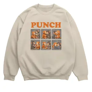 Emotional Plush Toy Monkey Graphic Sweatshirt/TShirt, A Broken Heart Speaks the Same Language, Unisex Cute Monkey Art Hoodie, USA-Made & Printed Apparel	