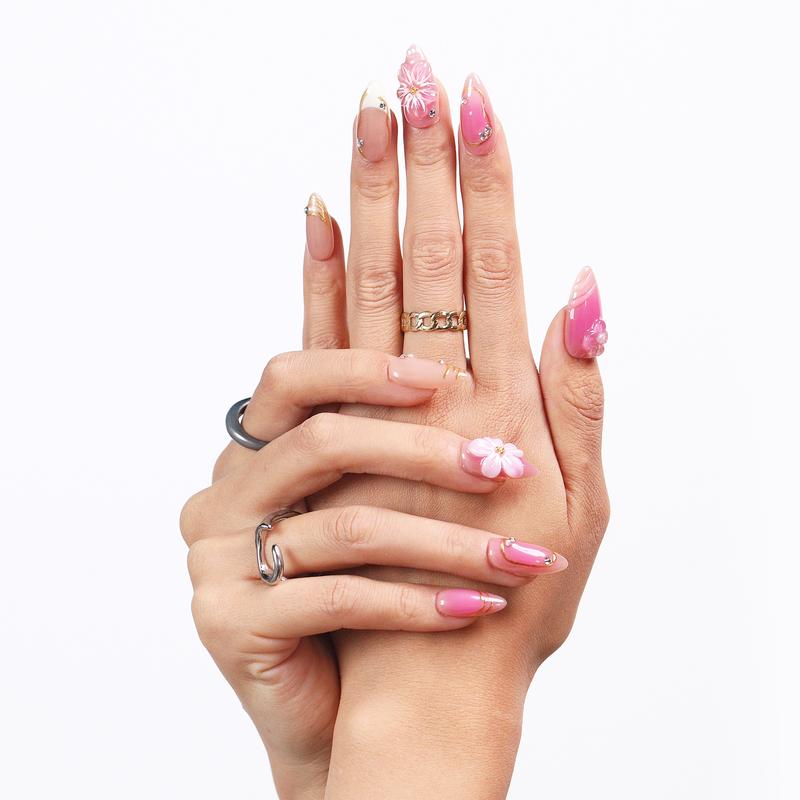 NailVesta ALMOND SHAPE COLLECTION – 100% Handcrafted 3D Press-On Nails | Reusable, Long-Lasting, Salon-Quality