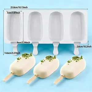 Silicone Popsicle Mold with Sticks | DIY Homemade Ice Cream & Fruit Juice Freezer Maker