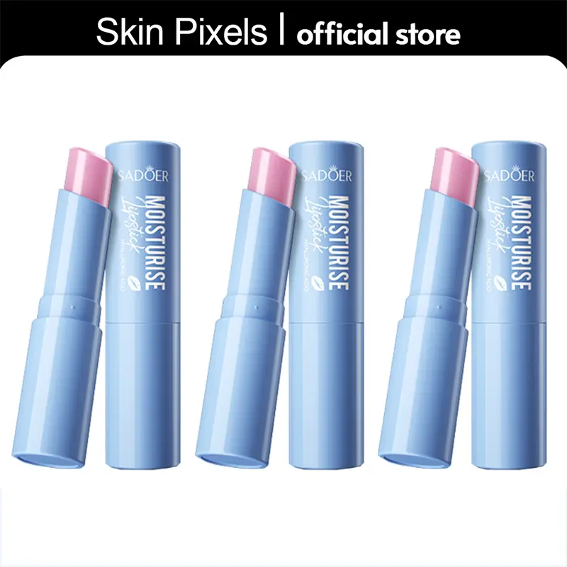 Hyaluronic acid lip balm contains hyaluronic acid moisturizing and lip brightening essence to create radiant lips, mild and shiny Korean beauty cream and moisturizing cream