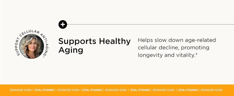 NAD Supplement - NAD+ (Nicotinamide Adenine Dinucleotide) for Men & Women - Made with Liposomal Delivery - Cellular Anti-Aging Support, Energy, Focus - 30-Day Supply