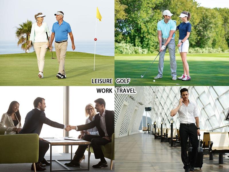 Men's Golf Pants 30"/32"/34" Inseam Lightweight Stretch Work Dress Pants Quick Dry Breathable Moisture Wicking Fabric for Spring Summer Fall