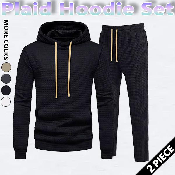 Men's Drawstring Up Hoodie & Joggers French Terry Set, Menswear, Casual Athletic Long Sleeve Hooded Jacket & Trousers for Fall & Winter, Men's Clothing for Daily Wear, Summer Sportswear Indoor Outdoor, Tracksuit, Athleisure ClothesRefer to the size chart.
