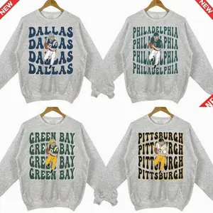 Vintage FOOTBALL ALL TEAM SweatShirt, Ash Grey Football Shirt, Retro Football Crewneck, Unisex Sweatshirts, Football Fan Gift, Custom Team 2N 2S