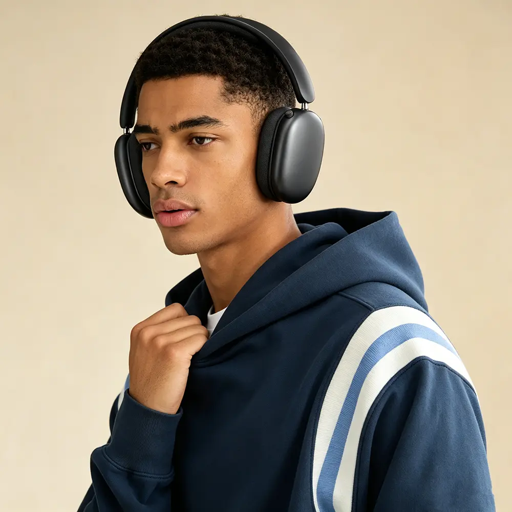 Wireless Bluetooth On‑Ear Headphones｜24H Playtime Noise Cancelling Stereo Headset, Ultra‑Lightweight with Mic & Volume Control, Wired Corded Mode for Gym Office Laptop PC, Compatible for iOS Android