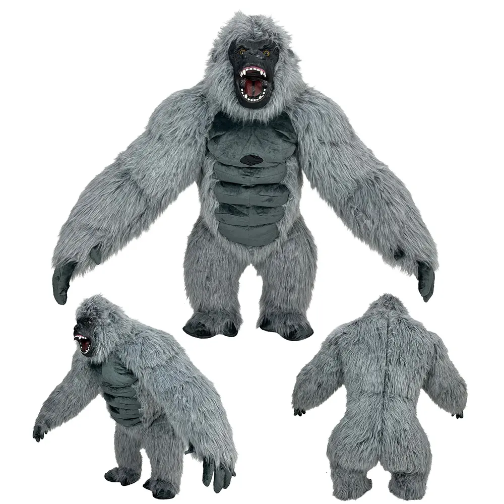 Giant Gorilla Inflatable Costume for Adults, 8.5ft Funny Plush Blow Up Suit with Fan & Breathable Mesh for Halloween & Cosplay Parties, Outfits, Costume Ideas, Funny Costumes Clothes Aesthetics Party Costume Animal
