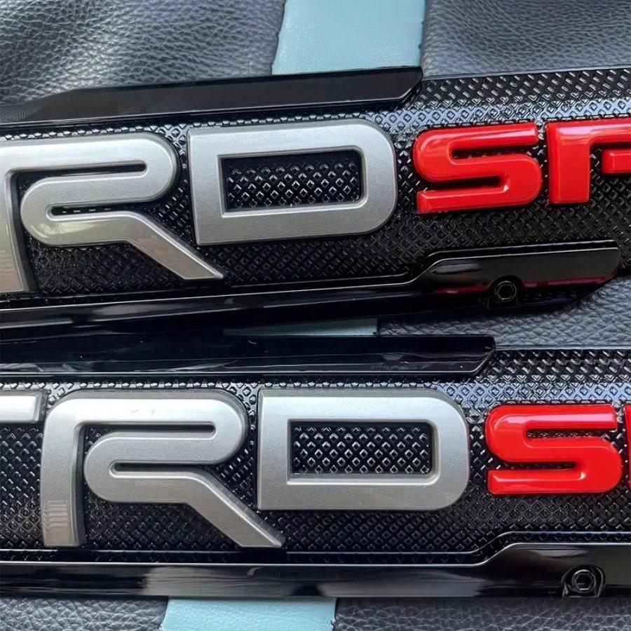 2pcs For Tacoma Sport Off Road 3D ABS Model Nameplate Door Emblem Sticker Badge Black&Red Set of 2 TRD Off Road Sport Pro Emblem Decal Self adhesive Badge Stickers for Sport Pro SR5 V6 4X4 Truck Tundra Tacoma car lover gift