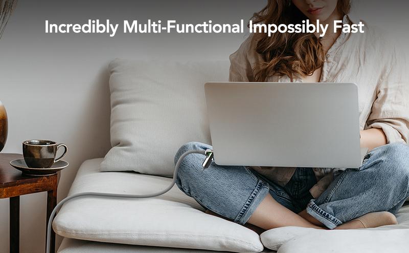 mfish Universal 4-in-1 Multi USB Charging Cable with USB A,Type C,Lightning-MAX 240W Fast Charging&Data Sync for iPhone17&Samsung Chargers Durability