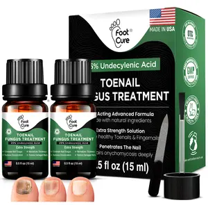 Foot Cure Extra Strength Toenail Fungus Treatment – 25% Undecylenic Acid Antifungal Nail Repair for Yellow, Thick & Ingrown Nails – Softens Damaged Nails on Fingers & Toes – 15ml