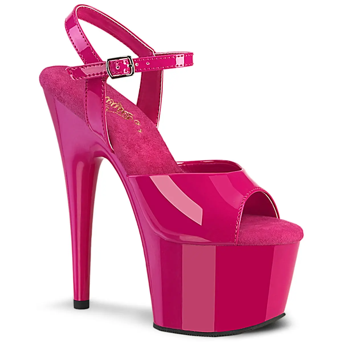 Pleaser Adore-709 Women's 7-Inch Stiletto Platform Sandals, Statement Shoes with an Adjustable Ankle Strap, High Heel, Elegant
