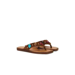 Seychelles Top Of The World Sandal in Brown Suede