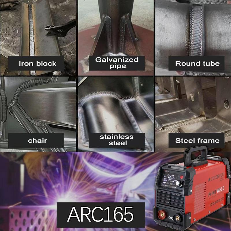 ARC-165A Dual Voltage 110V/220V Stick Welder, 165A 2-in-1 Lift TIG/MMA Welder, Heavy Duty IGBT Inverter with Adapter, 60% Duty Cycle