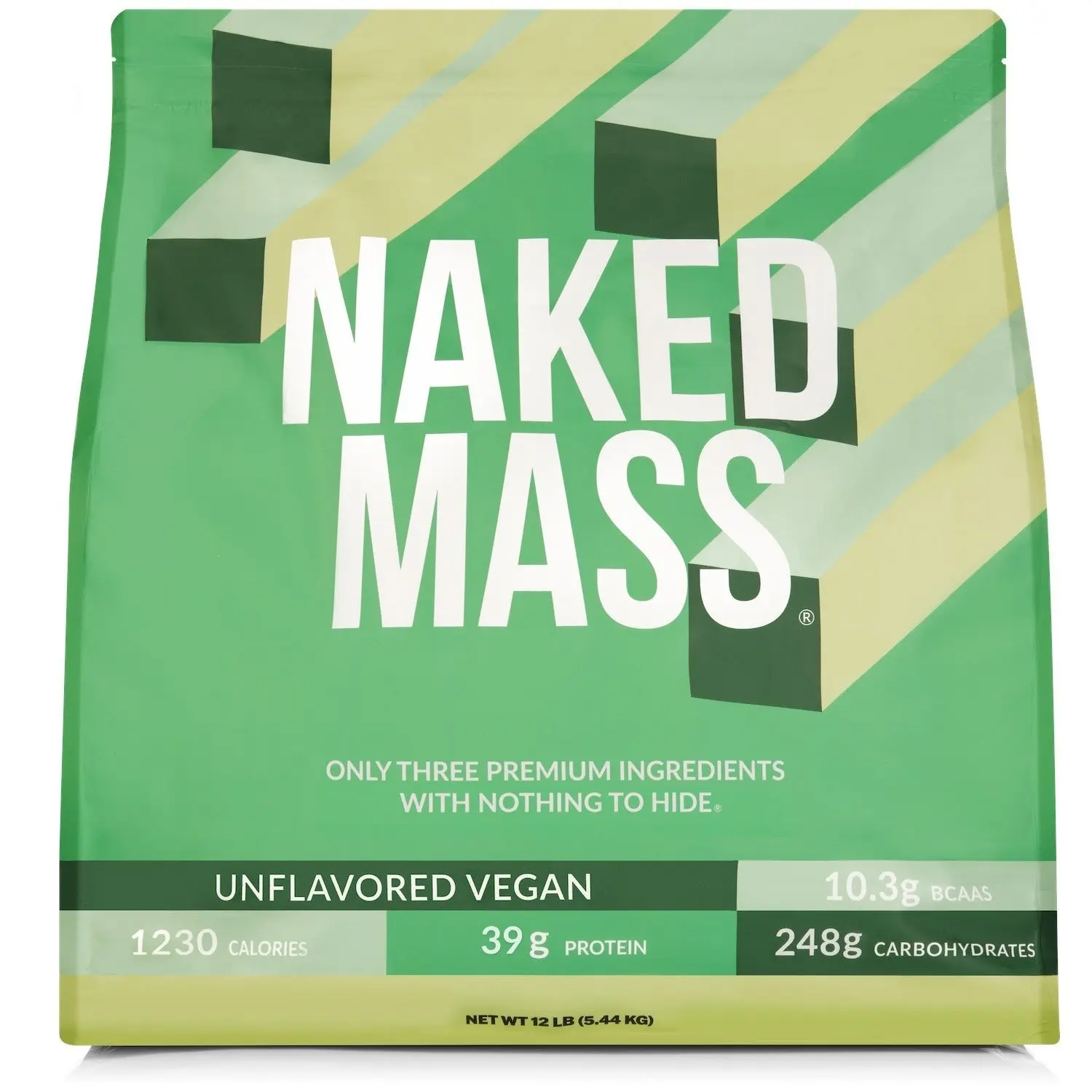 Vegan Mass Gainer Supplement | Naked Vegan Mass - 12LB