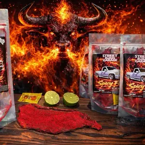 Street builds garage carne seca Flavor  ( takis Flaming Hot )