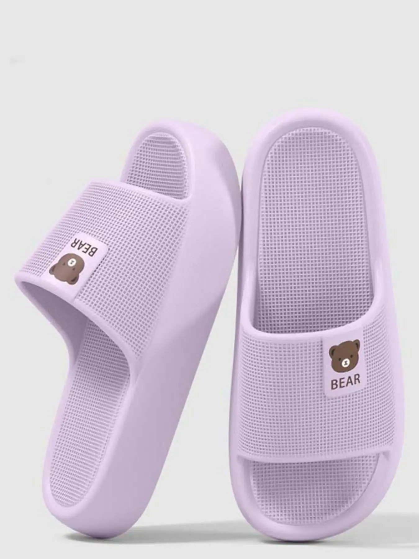 Women's Simple Thick Sole Sandals, Soft Eva Lightweight Comfortable Home Casual Daily Open-Toe Flip Flops Slipper Summer Slide Slippers Slipper Shoes