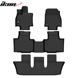 3D Floor Mats Carpet for Toyota Grand Highlander 7 Seats 2024-2025 TPE