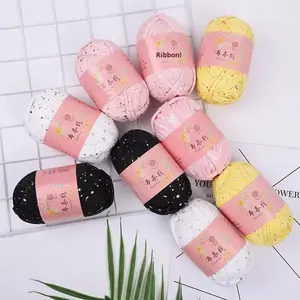 100% polyester Fancy dyed wool T-shirt starry yarn