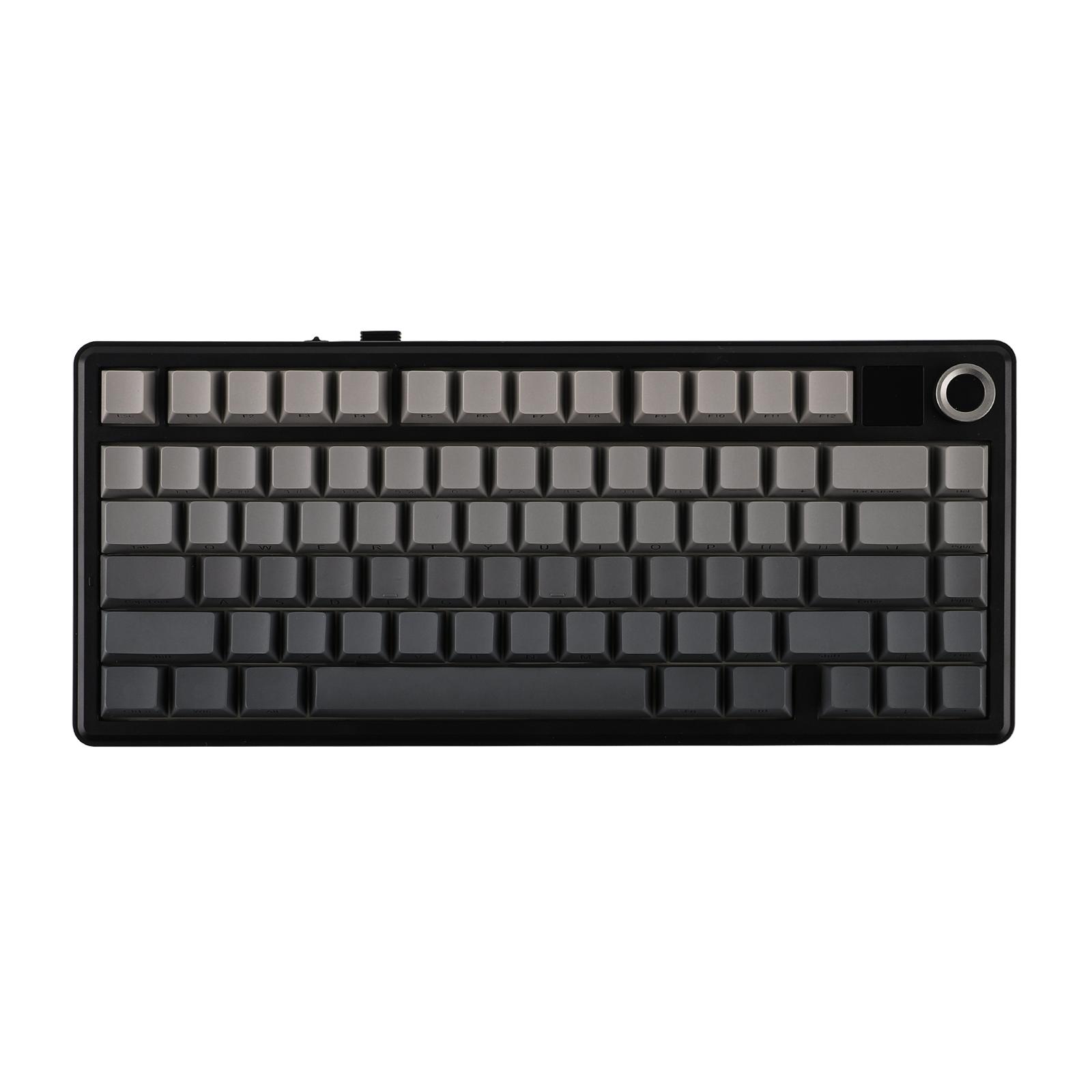 New Aula F75 MAX Wireless Mechanical Keyboard with TFT Screen and Knob, Gasket Gaming Keyboard in 75% Layout, Hot Swappable, RGB Backlight, for PC/Mac/Linux (Black Gradient)