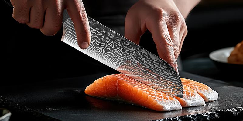 BRODARK 3 PCS Damascus Knife Set - Sharp Professional Kitchen Knife Set, Chef Knife Set with Ergonomic Full-Tang ABS Handle for Home, Restaurant (Dark Horse Series) Outdoorfun Meatcleaverset Cooking