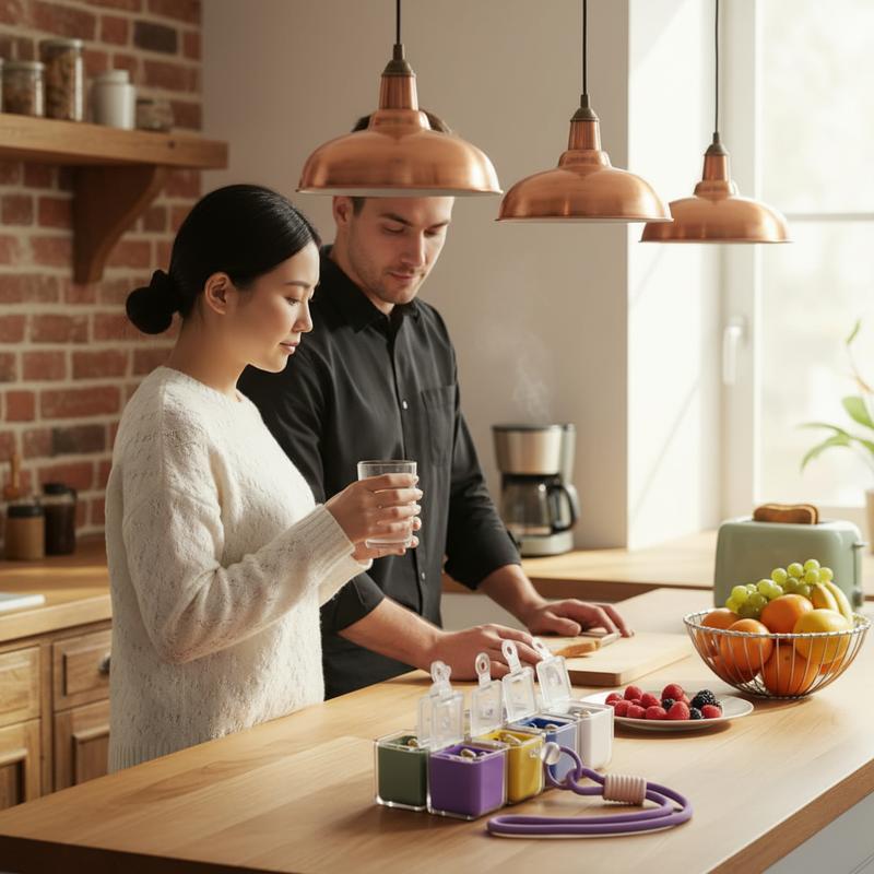 Weekly Pill Organizer 7 Day Travel Pill Case with Magnetic Closure Easy Open Portable Pill Box with 8 Compartments for Vitamins Medication Multicolor Weekly Pill Organizer 7 Day Travel Pill Case with Magnetic Closure Easy Open Portable Pill Box with 8 Compartments for Vitamins Medication Multicolor