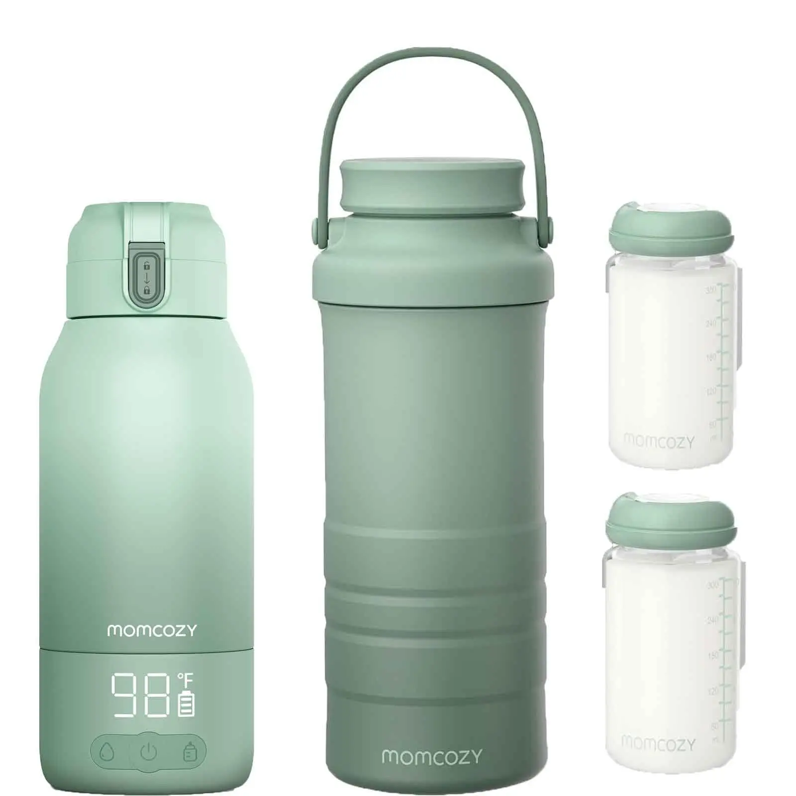 Momcozy 22oz Portable Breast Milk Cooler for Outdoor & Momcozy Portable Milk Warmer for Travel