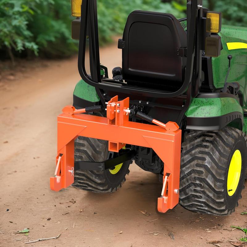 YITAMOTOR 3 Point Quick Hitch, 3000 lbs 3-Pt Attachments with 2" Receiver Hitch Adaptation to Category 1 Tractor with 5 Level Adjustable Bolt