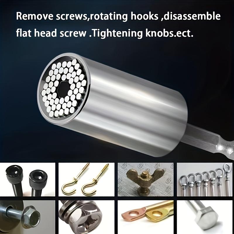 2 Universal Socket Wrench Sets, Professional Socket Sets, with Drill And Ratchet Wrench Adapter, Multi-functional Wrench Repair Tool Sets, Suitable for Standard 1/4 Inch - 3/4 Inch Metric 7mm-19mm, A Great Choice for Daily Use And Gifting.