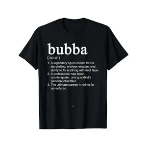 Men's Funny Bubba Definition T-Shirt - Retro Dictionary-Style Term Design (Bubba/Bubbar/Bubbe/Bubbs) - Moisture-Wicking Casual & Sports Wear, All-Season Comfort Fit for Parties, Beach, Outdoor - Humorous Gift for Brothers & Fans