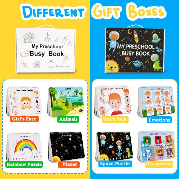 Montessori children's busy book, preschool learning activities, toddler busy board, toddler gifts, bilingual markers for toddlers, travel student drawing supplies, teaching materials, children's gifts Montessori children's busy book, preschool learning activities, toddler busy board, toddler gifts, bilingual markers for toddlers, travel student drawing supplies, teaching materials, children's gifts