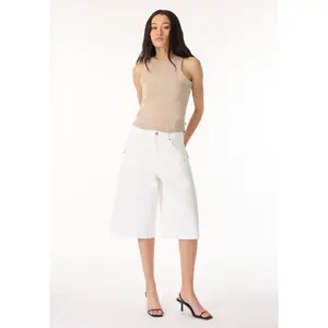 Jackie Women's Jorts, White - BL16074