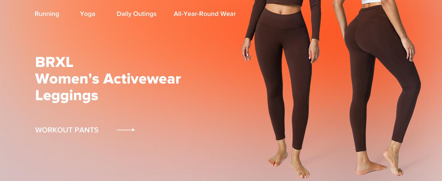 BRXL【Discount for live】Women's Thermal Leggings Winter Pants Pet Hair Resistant and Waterproof Featuring 3 Deep Pockets, Warm Lined Suitable for Daily Wear Outdoor Walks Winter Commuting -brxl-3