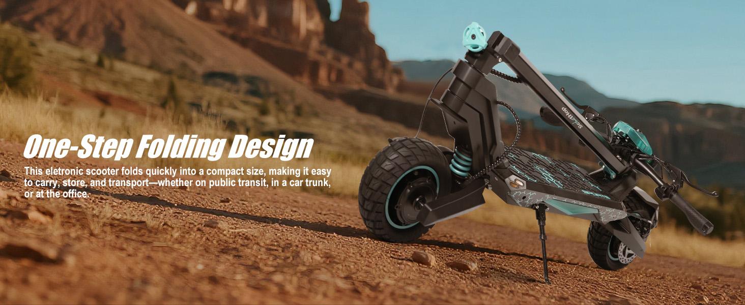 ScootHop G2/G2Pro Electric Scooter for Adults 800/1000W*2 Brushless Motor 10" Off-Road Tires 28/35MPH Range Foldable Commuter E-Scooter with LED Display Dual Braking System H Batteries New Year SpringStatements