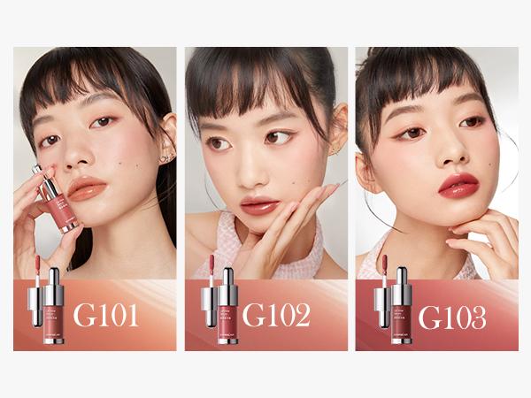 CARSLAN Hydrating Lip Gloss Serum Moisturizing Plunping Shiny Lip Glow Tinted Lip Care with Vitamin E Crithmum Maritimum for Women, Girl Skincare Moisturizer