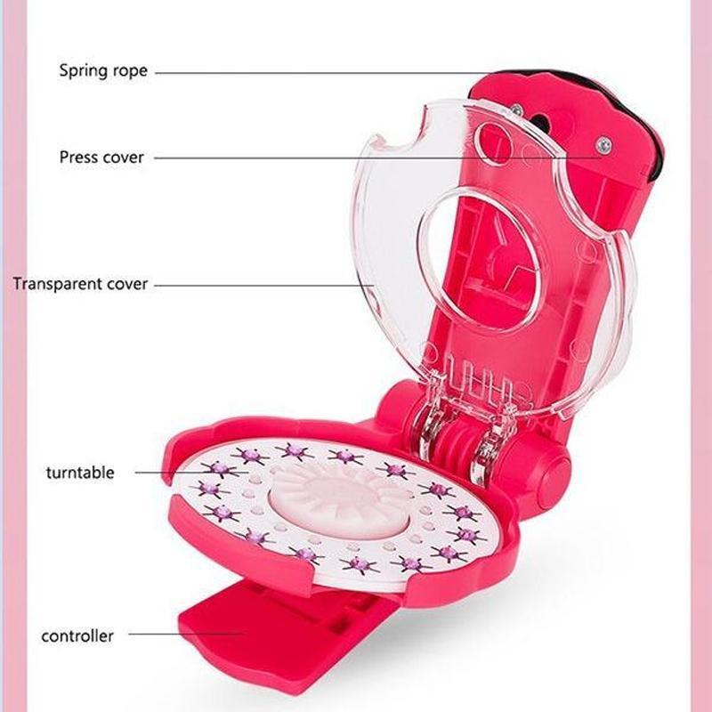 Glitter Diamond Styling Tools Hair Gemstone Styling Set+180 colorful gemstones to light up girls' hair,clothes,accessories,etc,, birthday gift for all hair types/hairstyles-Hair Care, No Heat Required Hair StylingAccessories,Mobile phone diamonds