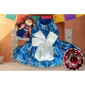 Vestido Azul Mexicano