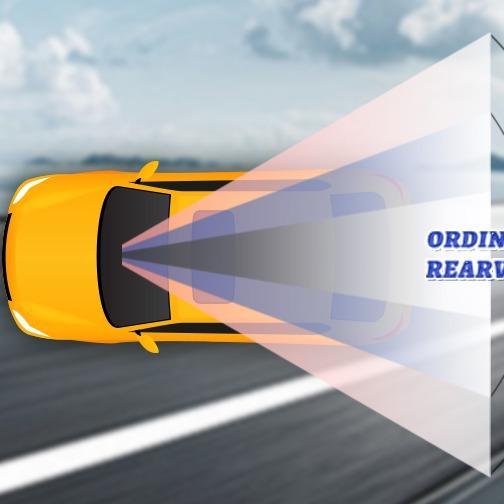 11.81 Inch Panoramic Convex Real View Mirror ，for Car SUV Trucks - Wide Angle Clip-on Rearview to Reduce Blind Spots & Enhance Safety - High Definition Glass for Clear Visibility