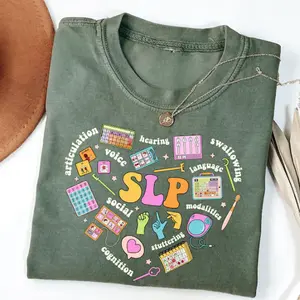 Speech Language Pathologist Heart T-Shirt, Speech Therapist Tee, Slp Gift Tee, Your Words Matter Shirt