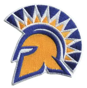 San Jose State University (SJSU) 2.875"W x 3"H Hook Velcro Patch (Not an Iron-on Patch)
