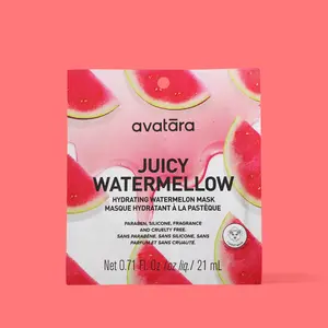 Avatara Watermellow Hydrating Face Mask 0.71 oz / 21 ml - Lightweight Nourishing Mask for Moisture, Skin Repair & Comfort