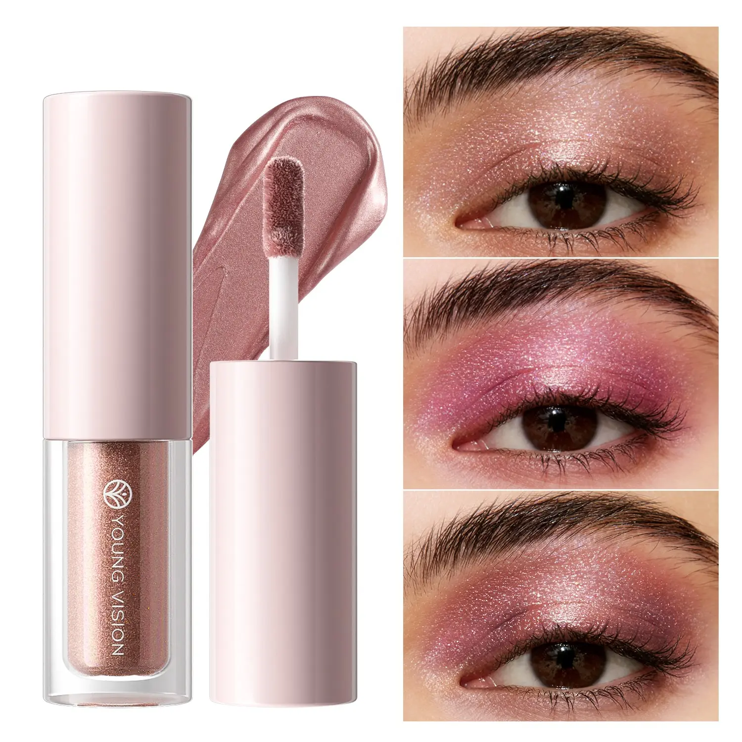 YOUNG VISION Liquid Eyeshadow, Eyeshadow Glitter, Shimmering Glossy Finish, Vibrant Color, Easy Application, Perfect for Dramatic Eye Makeup