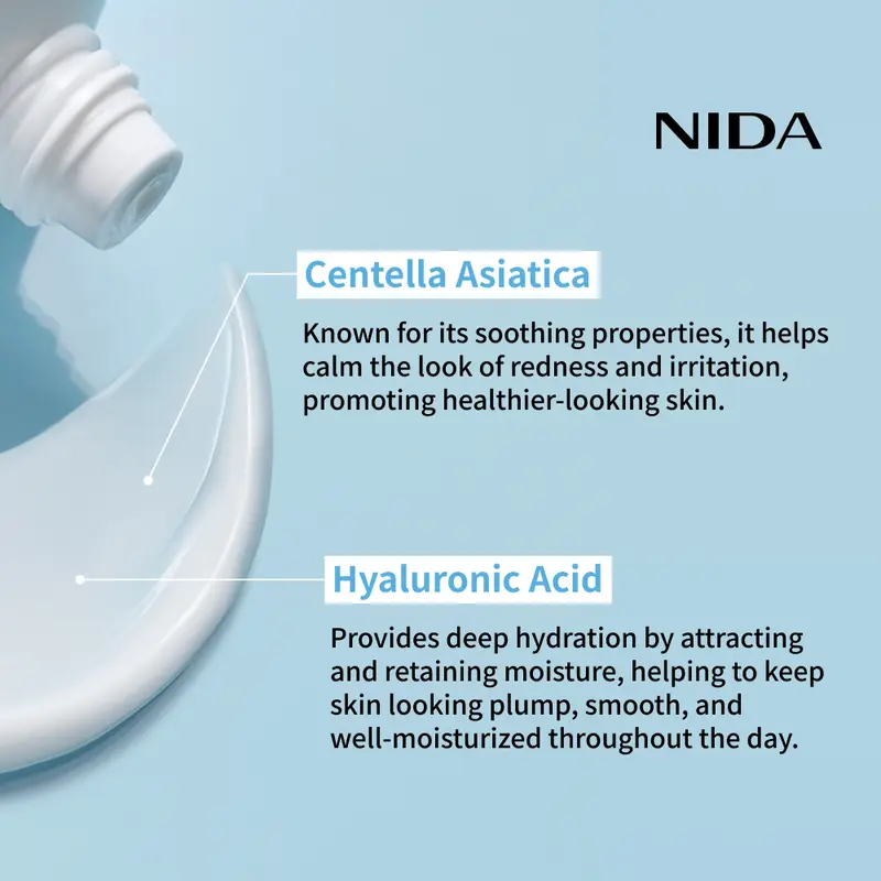 NIDA Youthful Formula Ultimate Moisturizing Cream (100mL) / Collagen, Niacinamide, Centella Asiatica, Hyaluronic Acid / Wrinkles, Dark Spots, Skincare Hydrating Daily Moisturizer Moisture Hydrate 3