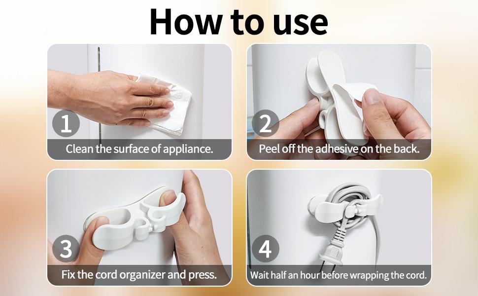 【10-pack】 Cord Organizer for Appliances Upgraded Kitchen Cord Keeper with 3M Glue & TPR Silicone for Air Fryer Coffee Maker Blender Pressure Cooker Toaster Home Storage Hook cleaning supplies and tools household essentials household items 【10-pack】 Cord Organizer for Appliances Upgraded Kitchen Cord Keeper with 3M Glue & TPR Silicone for Air Fryer Coffee Maker Blender Pressure Cooker Toaster Home Storage Hook cleaning supplies and tools household essentials household items