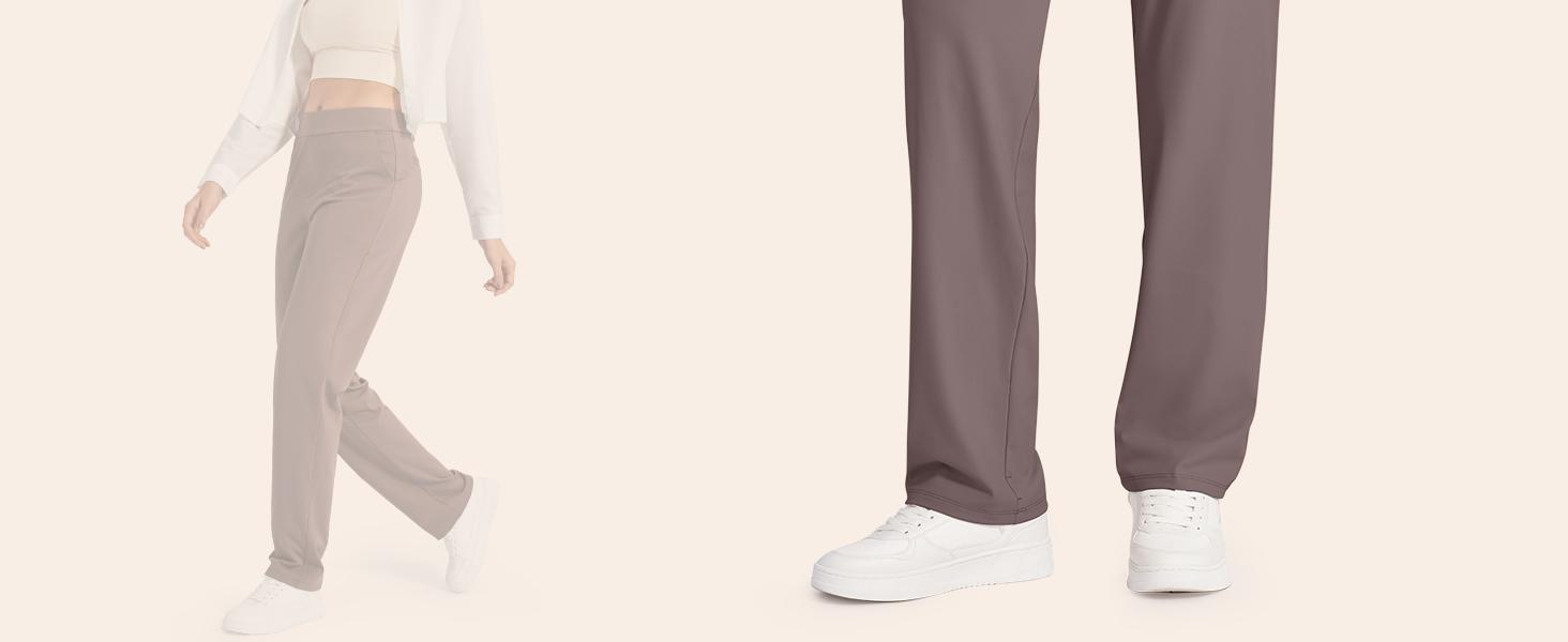 G4Free Yoga Pants Women High Waist Dress Work Pants with Pockets Straight Wide Leg Business Casual Trousers 28" Womenswear Minimalist Bottom Comfort G4Free Yoga Pants Women High Waist Dress Work Pants with Pockets Straight Wide Leg Business Casual Trousers 28" Womenswear Minimalist Bottom Comfort