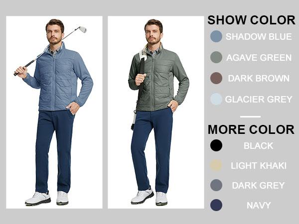 MAELREG Men's Winter Jacket Lightweight Full Zip Fleece Coat Thermal Warm Golf Outerwear Casual Stylish Soft Long Sleeve Menswear MAELREG Men's Winter Jacket Lightweight Full Zip Fleece Coat Thermal Warm Golf Outerwear Casual Stylish Soft Long Sleeve Menswear