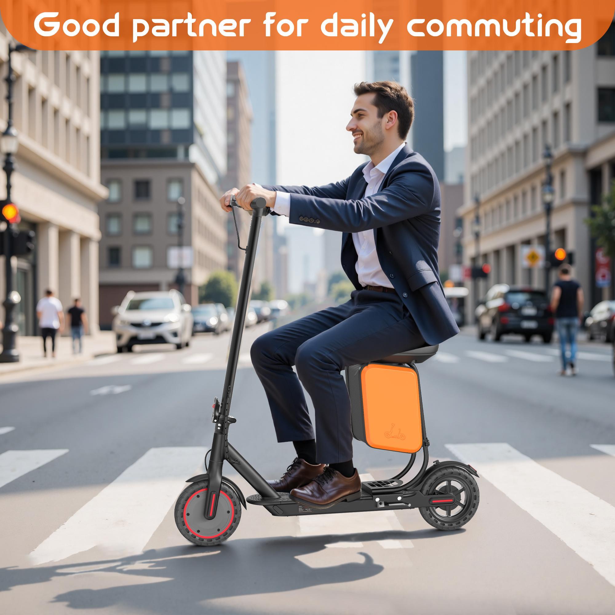 Electric Scooter – 19 MPH Max Speed, 350W Motor, Adults Teens, 8.5" Honeycomb Solid Tires,  Foldable Design, Dual Braking System, smart app control, foldable commuter scooter, Long Range Commuter