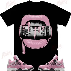 Dollar Bite Shirt to Match Retro 4 Jordan womens orchid, Jordan 4 womens orchid Shirt, Jordan 4s womens orchid Sneaker Tee 2MNG