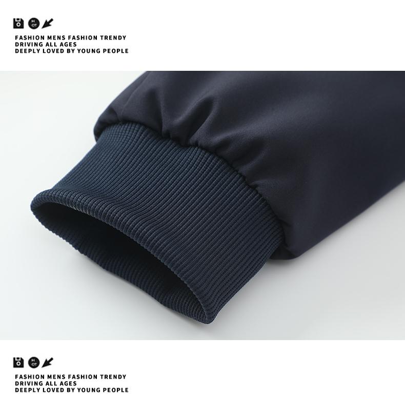 Men's street-style athletic set featuring a windproof, lightweight construction. Crafted from smooth, skin-friendly fabric that resists pilling, it maintains its shape and texture withstanding daily wear. Ideal for sports and leisure activities.