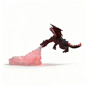 Medieval Floating Dragon LED Night Light 3D Printed Fire Breathing Desk Lamp with RGB Remote Control Fantasy Home Decor