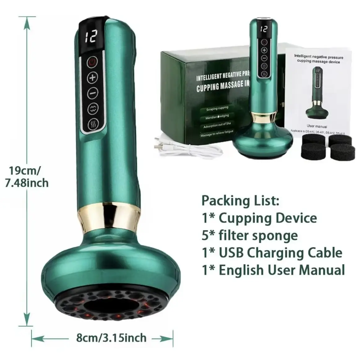 vibrating thumb ring Six-head Fascia Gun High-Frequency Vibration Body Massage Gun Back and  Waist Massager Massager Neck Shoulder Massager Masajeador – buy the best  products in the Ayzeze online store main image 0